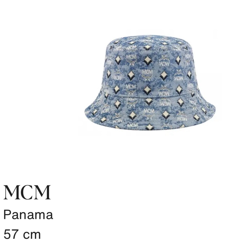 MCM denim bucket hat one size for $175 unisex. Worn only once. Summer ready.
